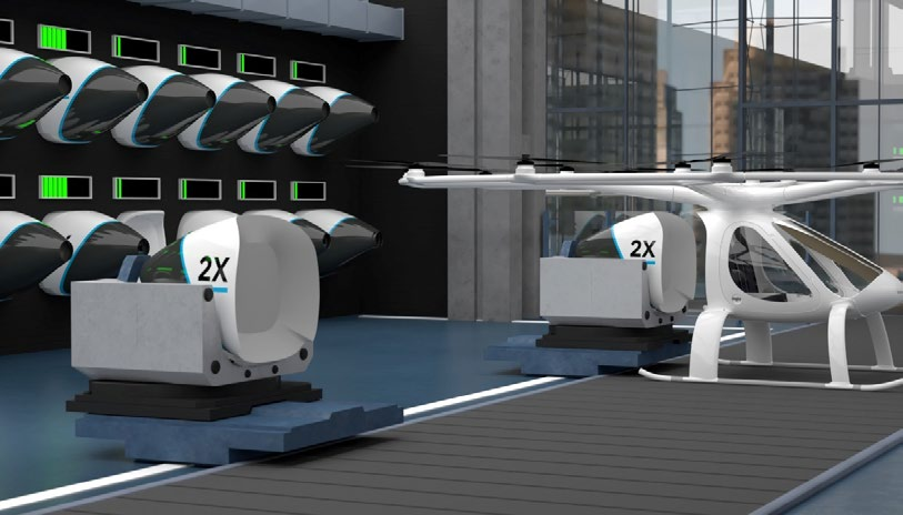 Taxi Swapping Batteries