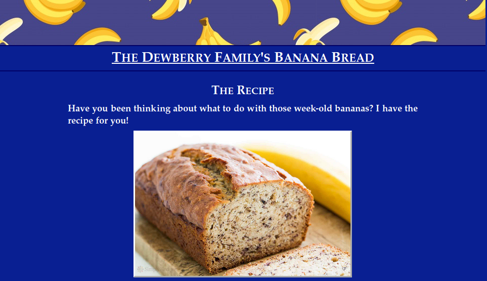 Family Recipe image has not loaded